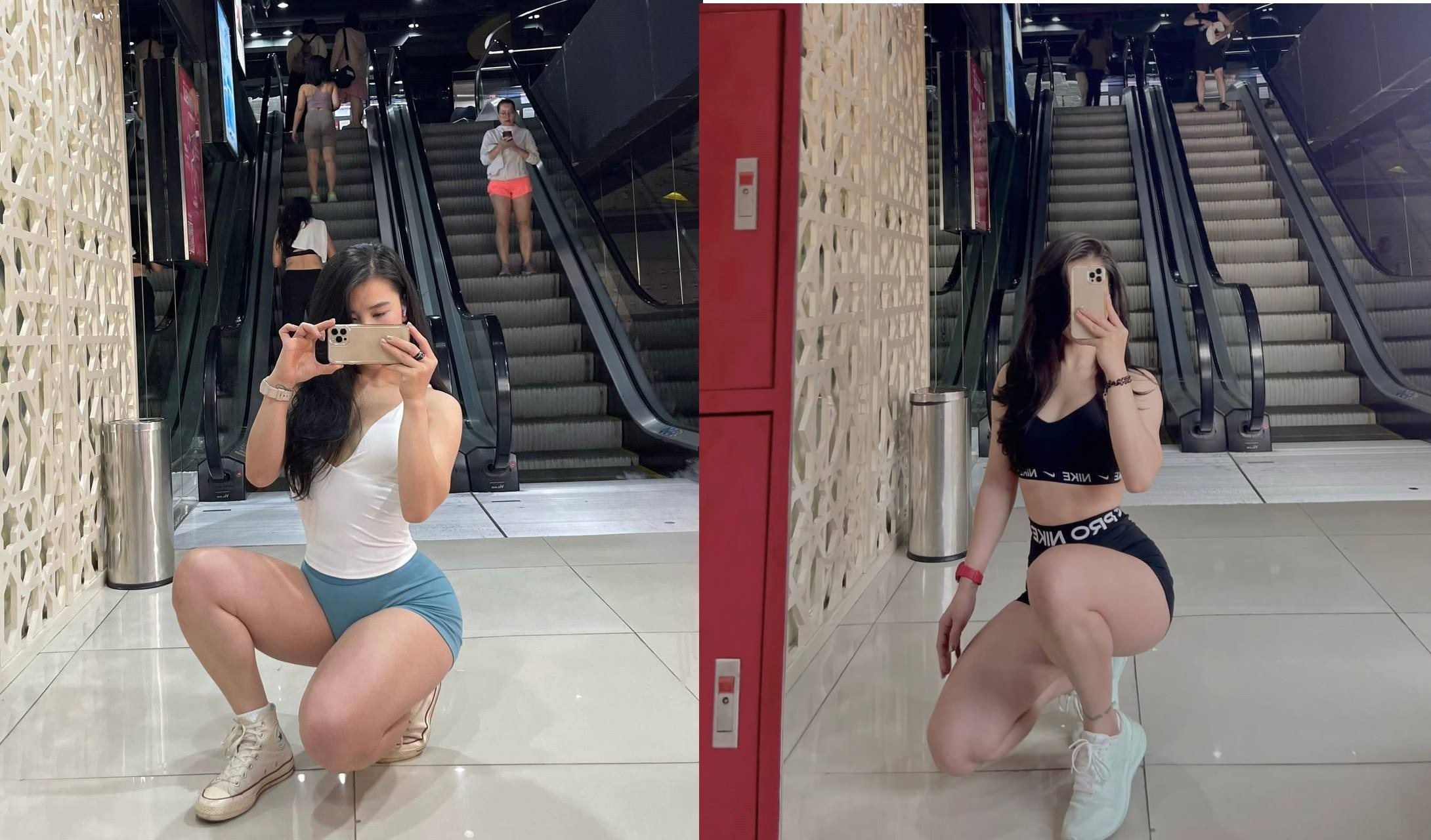 Gymer nước nhiều chỉ sờ nhẹ đã rên